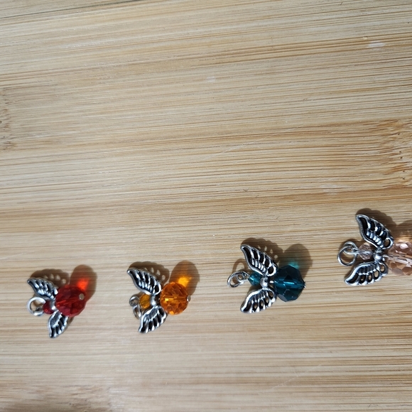 Handmade Bracelet Adjustable Granddaughter Birthstone Silver Angel Charm - Picture 3 of 5